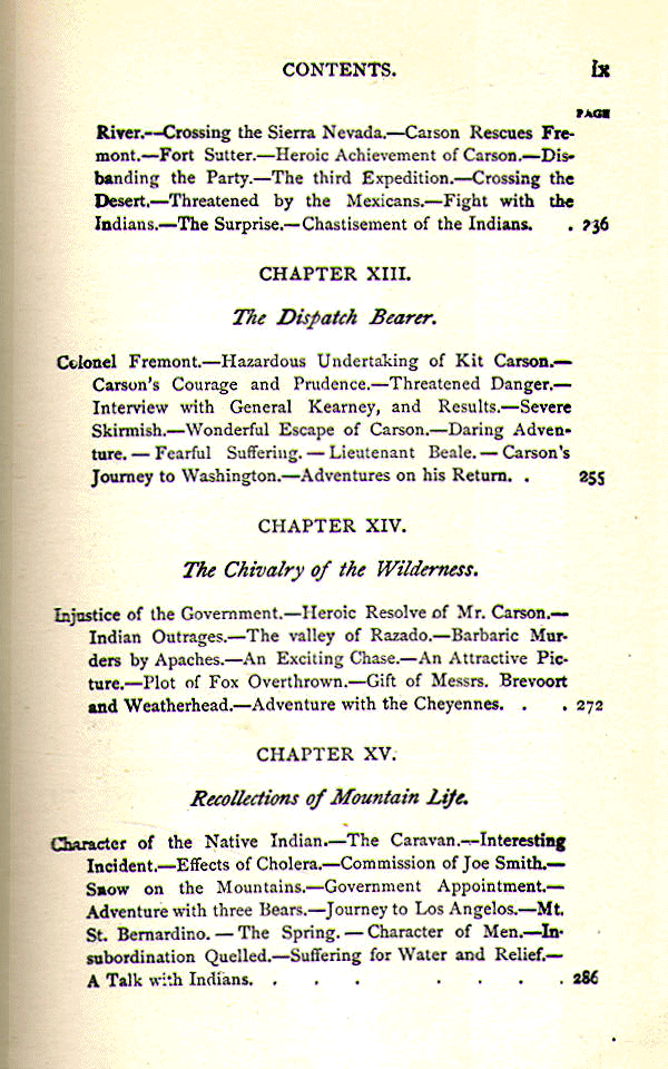 [Contents, Page 5 of 6] from Kit Carson by John S. C. Abbott