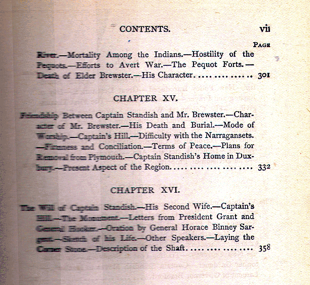 [Contents, Page 5 of 5] from Miles Standish by John S. C. Abbott