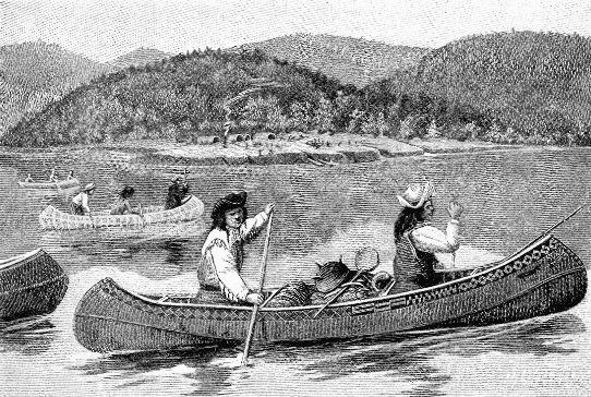 French explorers on the Allegheny