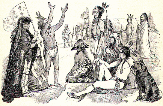 Traders meeting indians