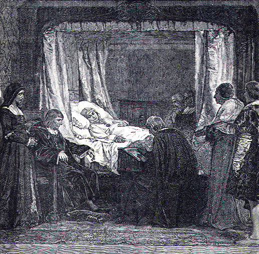 Death-bed of Queen Isabel.