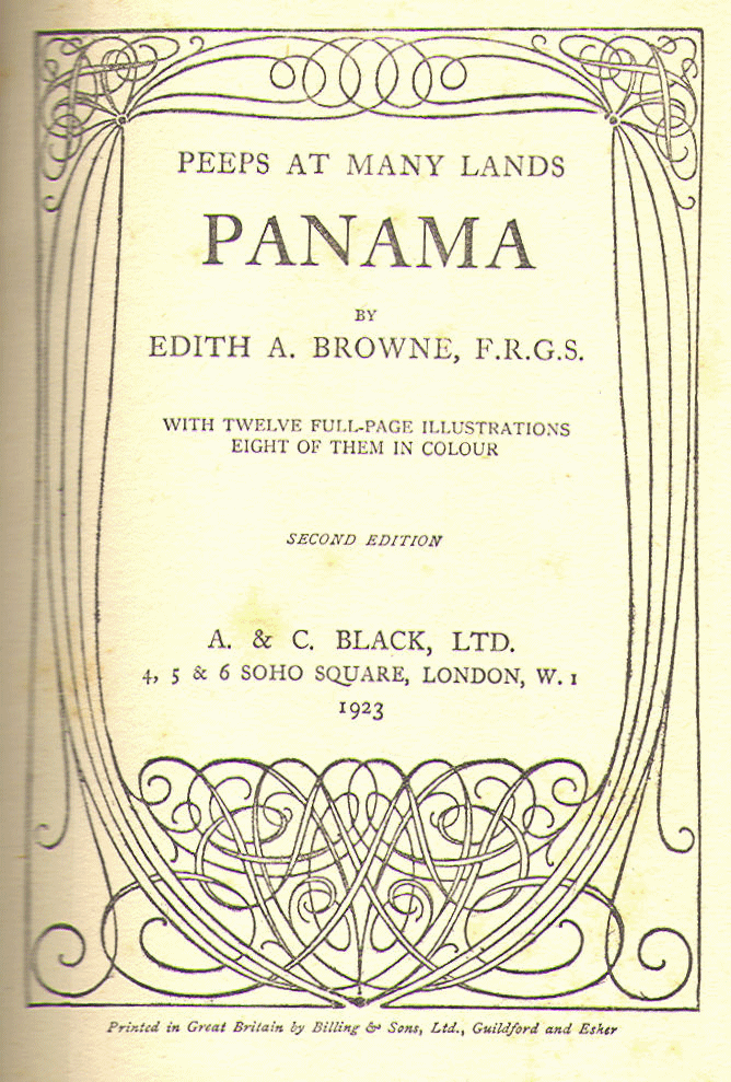 [Title Page] from Panama by Edith A. Browne