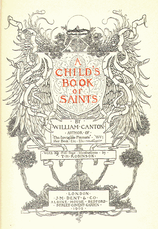 [Title Page] from Child's Book of Saints by William Canton