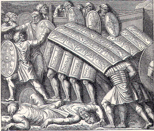Roman Soldiers Attacking a Fort