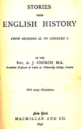 [Title Page] from English History Stories - II by Alfred J. Church
