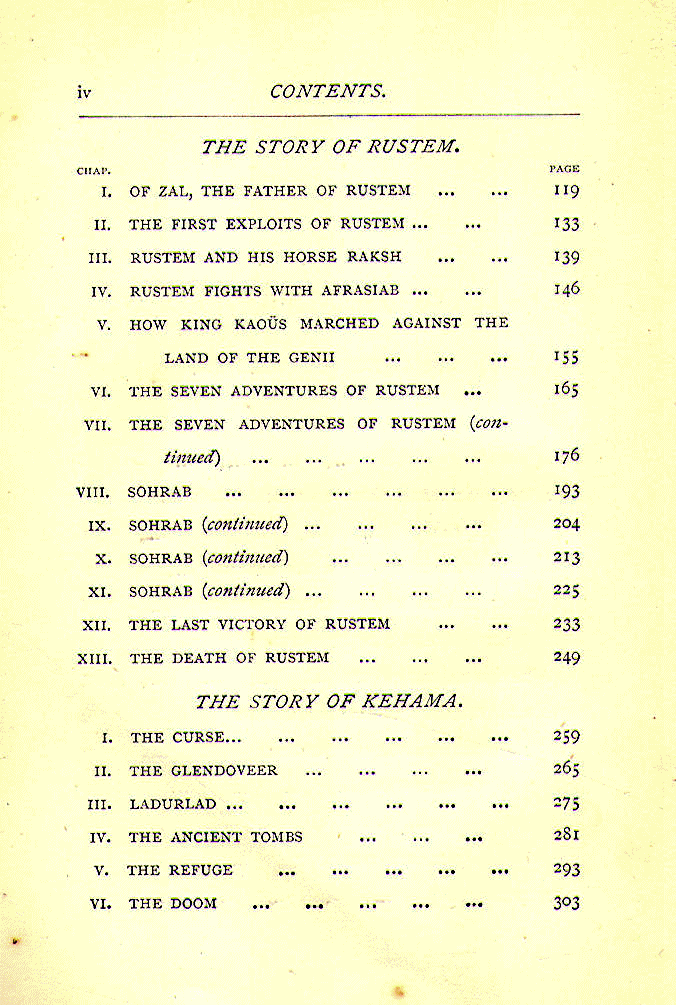 [Contents, Page 2 of 2] from Stories of the Magicians by Alfred J. Church