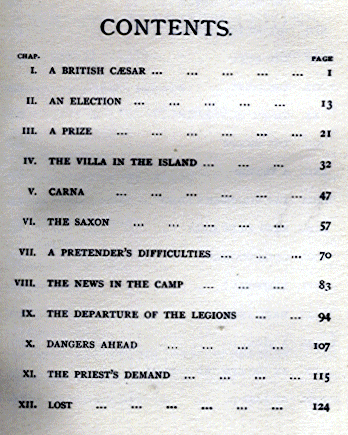 [Contents] from Count of the Saxon Shore by Alfred J. Church