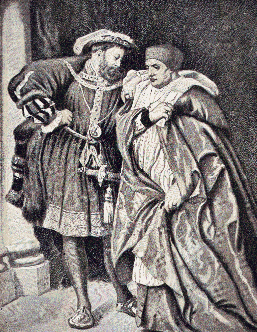 Henry VIII. and Cardinal Wolsey.