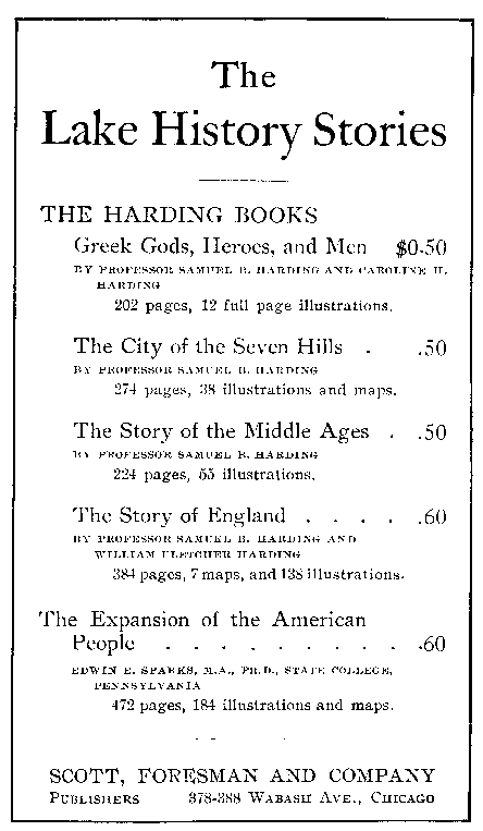 [Lake History Series] from The Story of England by S. B. Harding