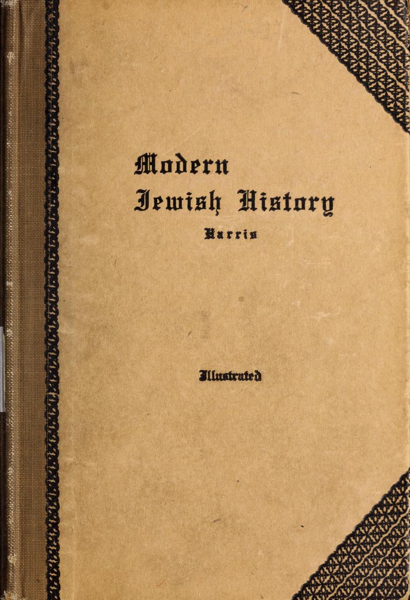 [Cover] from Modern Jewish History by Maurice Harris