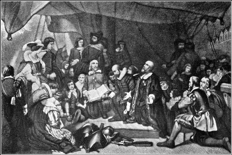 Pilgrims on the Mayflower