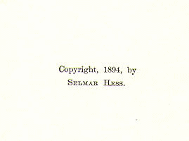 [Copyright Page] from Statesmen and Sages by C. F. Horne