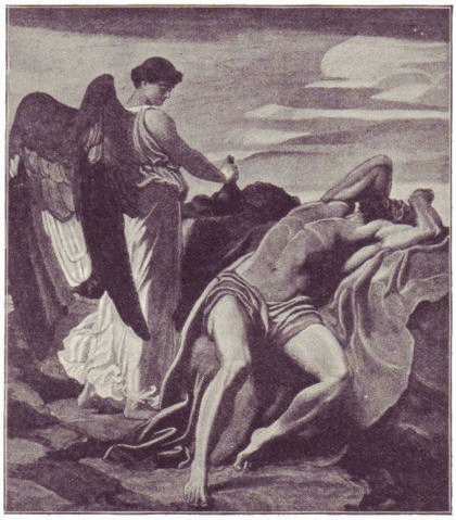 An angel touched Elijah