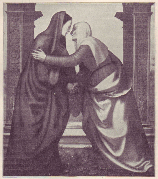 Elizabeth greets Mary