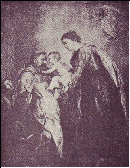 Madonna amd Child with St. Francis.