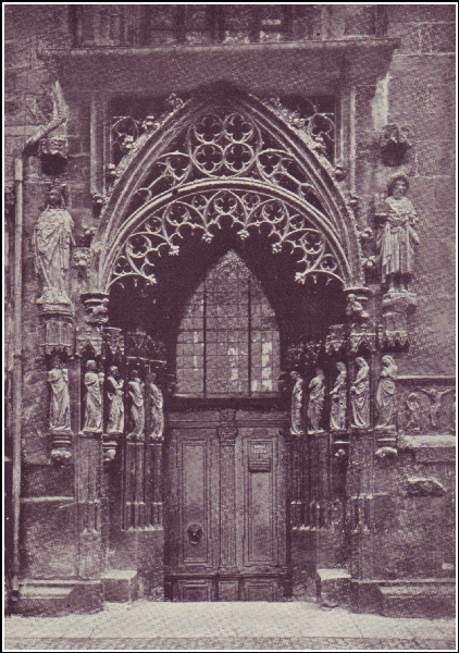 Doorway in St. Sebald's Church, Nuremberg.