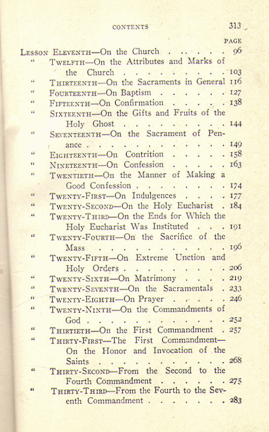 [Contents, Page 2 of 3] from Baltimore Catechism - 3 by T. Kinkead