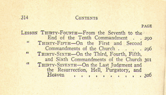 [Contents, Page 3 of 3] from Baltimore Catechism - 3 by T. Kinkead