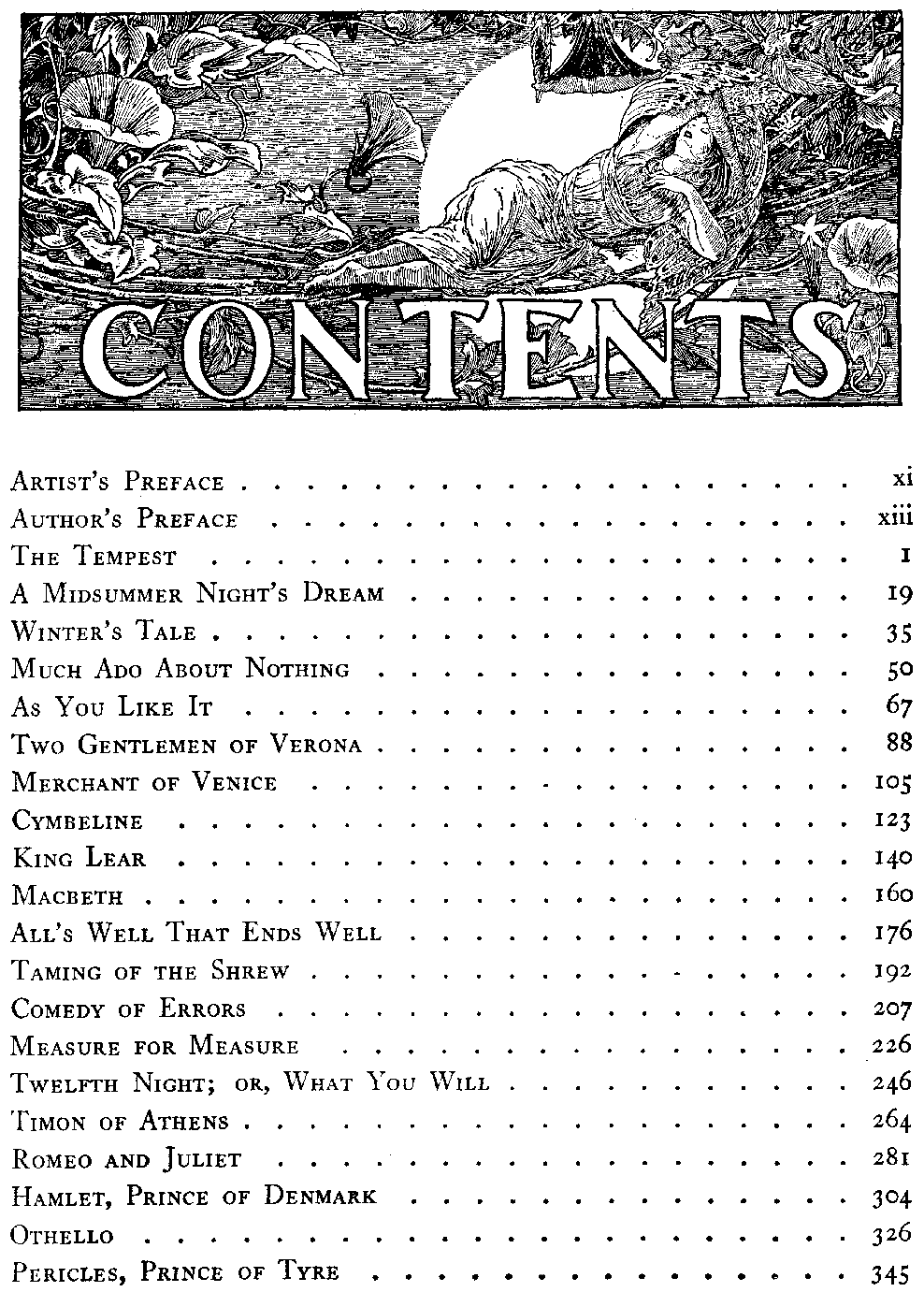 [Contents] from Tales from Shakespeare by Charles Lamb