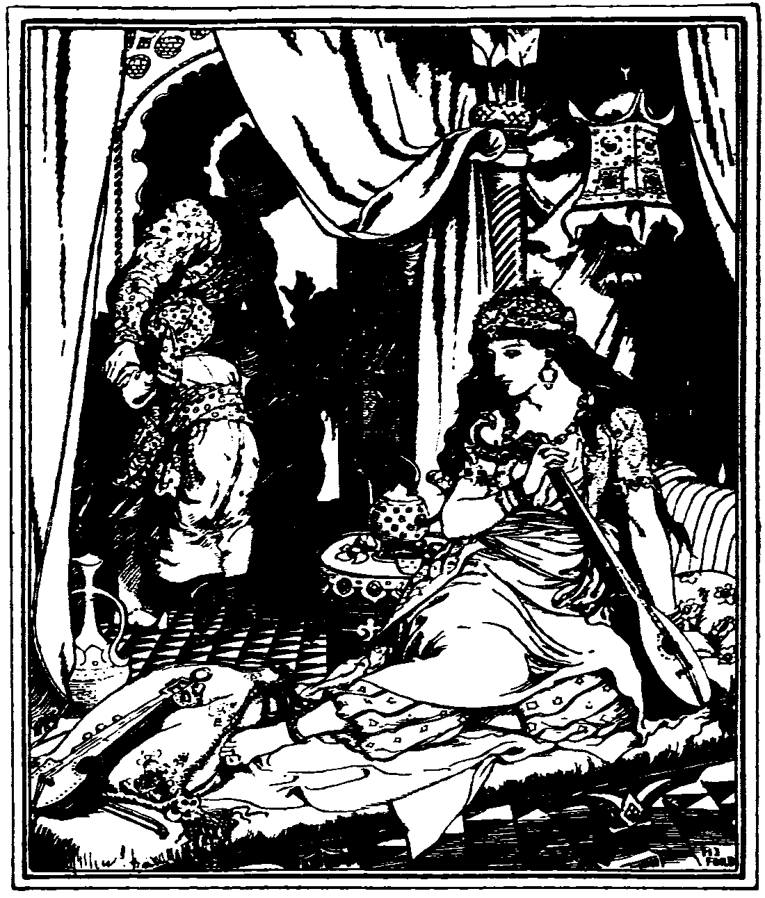[Illustration] from The Arabian Nights by Andrew Lang