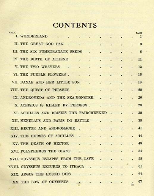 [Contents Page 1 of 5] from The Story of Greece by Mary Macgregor