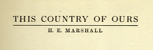 [Illustration] from This Country of Ours by H. E. Marshall