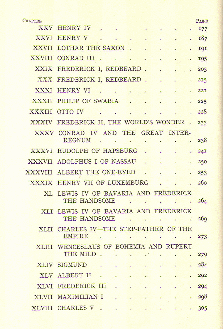 [Contents, Page 2 of 3] from History of Germany by H. E. Marshall