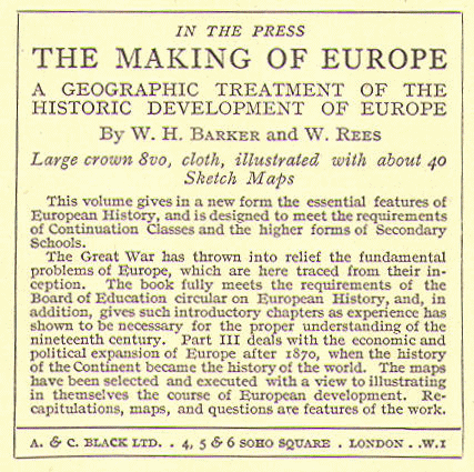 [Publisher's Page] from The Story of Europe by H. E. Marshall