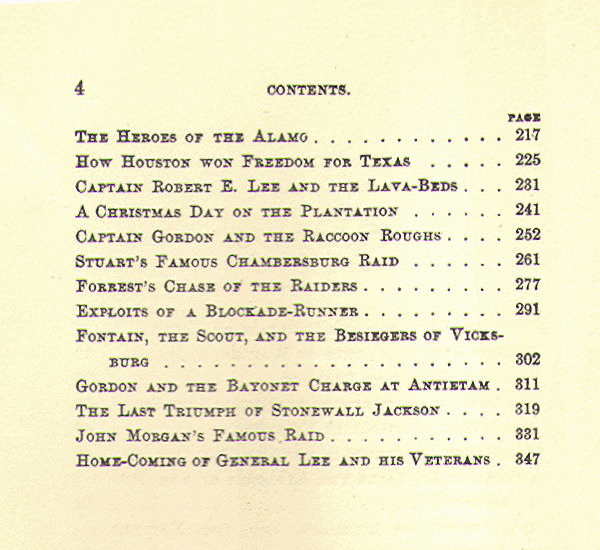 [Contents, Page 2 of 2] from Historical Tales - American II by Charles Morris