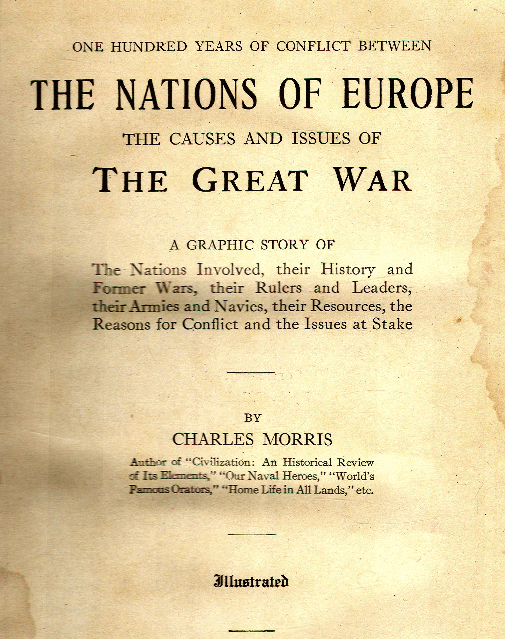 [Title Page] from Europe and the Great War by Charles Morris