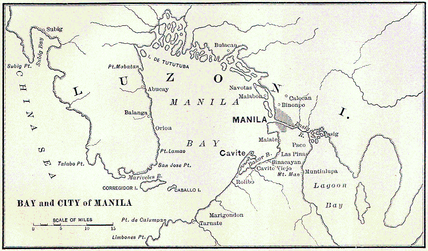Map of Manila and Vicinity.
