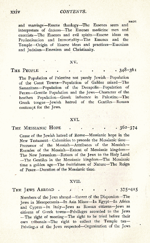 [Contents, Page 6 of 7] from The Jews Under Roman Rule by W. D. Morrison