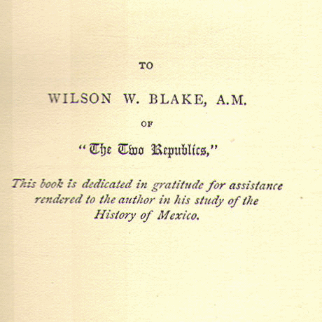 [Dedication] from A Short History of Mexico by Arthur H. Noll
