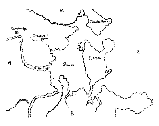 [map] from Puritan Twins by Lucy F. Perkins