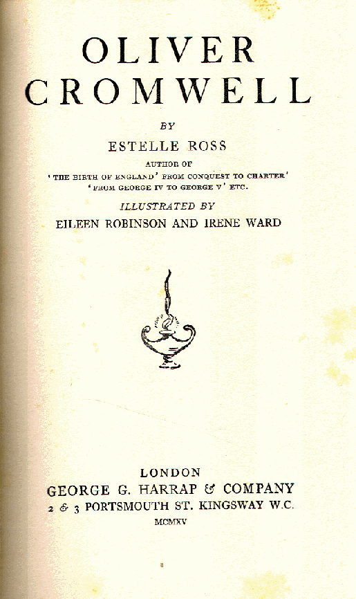 [Title Page] from Oliver Cromwell by Estelle Ross