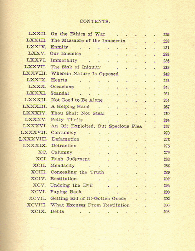 [Contents, Page 1 of 3] from Explanation of Catholic Morals by J. Stapleton