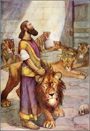 Daniel in the Lion's den