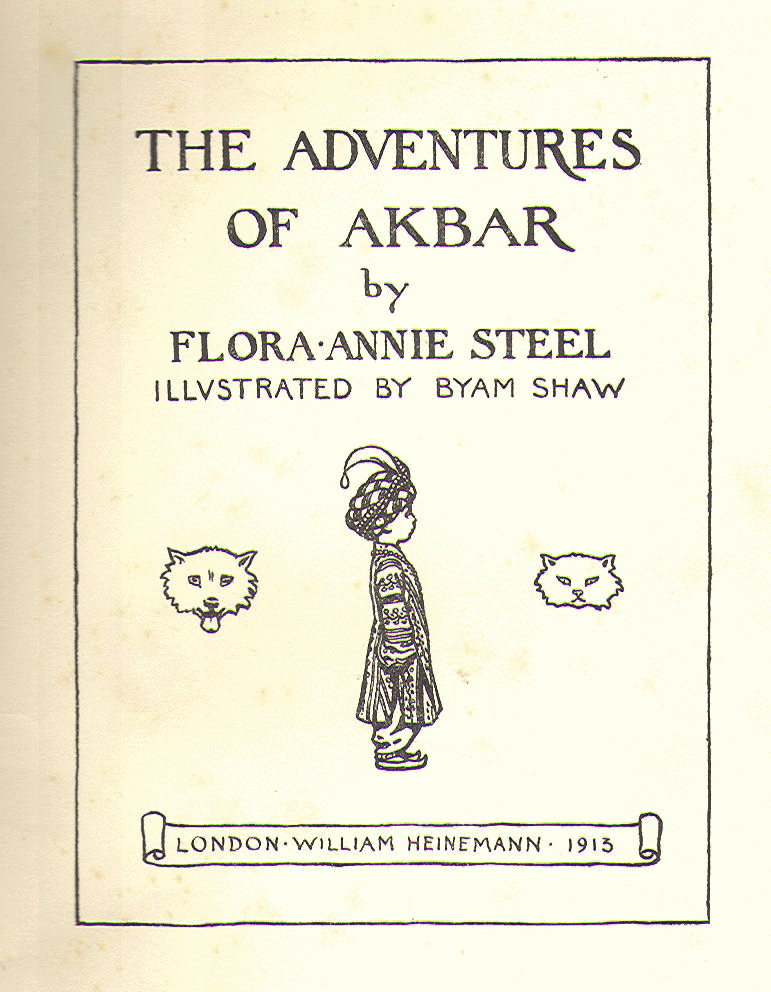 [Title Page] from The Adventures of Akbar by F. A. Steel