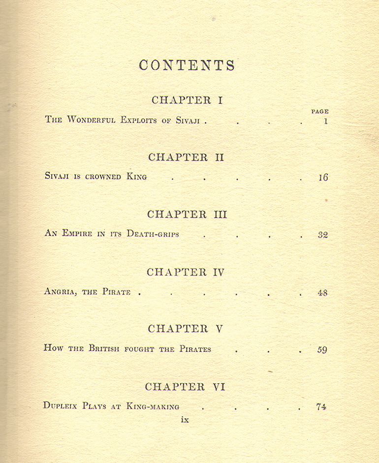 [Contents Page 1 of 3] from India by Victor Surridge