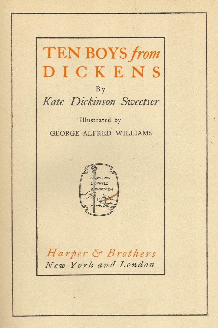 [Title Page] from Ten Boys from Dickens by K. D. Sweetser