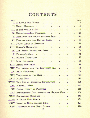[Contents, Page 1 of 3] from Book of Discovery by M. B. Synge