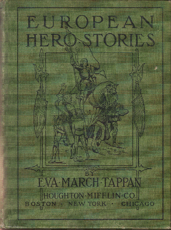[Book Cover] from European Hero Stories by E. M. Tappan