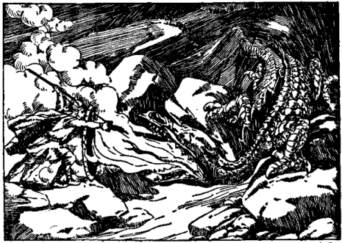 Beowulf and dragon