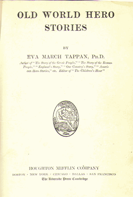 [Title Page] from Old World Hero Stories by E. M. Tappan