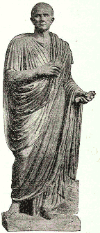 Roman in a toga