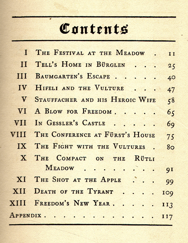 [Contents] from William Tell by George Upton